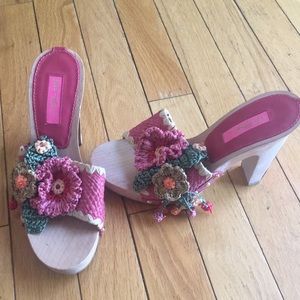 Betsey Johnson Platform Shoes Sandals Size 7.5